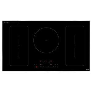 MIKA Built-In Induction Hob, 90cm, 5 Cooking Zones, Black Glass