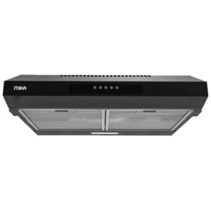 MIKA Under Cabinet Cassette Hood, 60cm, 380 m³/h, Button Control, Black