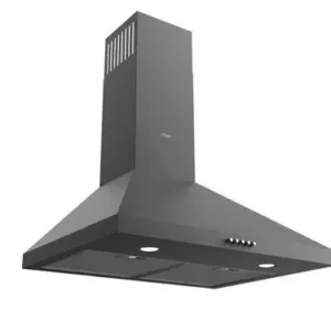 MIKA Wall Mounted Pyramid Hood, 60cm, 550 m³/h, Button Control, Black