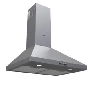 MIKA Wall Mounted Pyramid Hood, 60cm, 550 m³/h, Button Control, Stainless Steel