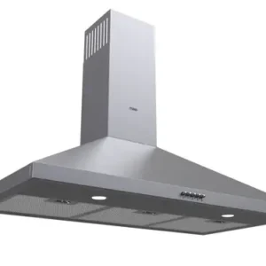 MIKA Wall Mounted Pyramid Hood, 90cm, 850 m³/h, Button Control, Stainless Steel