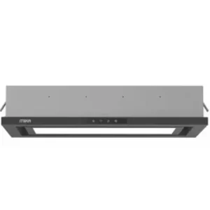 MIKA Under Cabinet Recessed Hood, 90cm, 709 m³/h, Touch Control, Black Glass