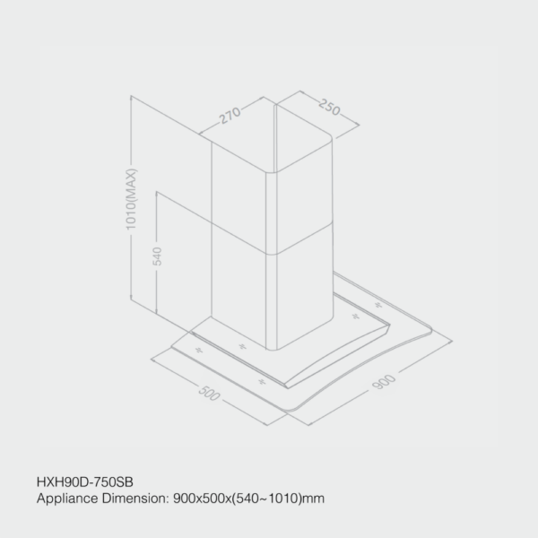 Haier Kitchen Chimney Hood - Image 2