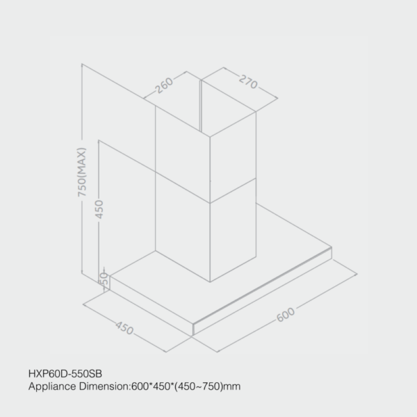 Haier 60cm Built-in Kitchen Hood - Image 2