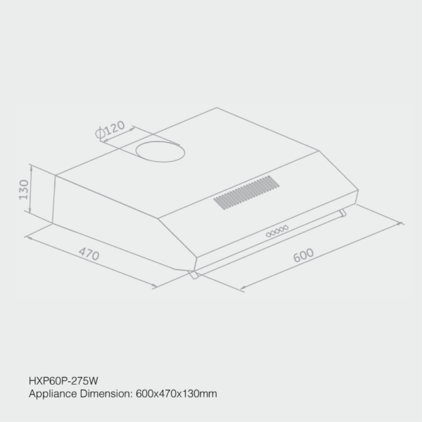 Haier60cm Kitchen Chimney Hood - Image 2