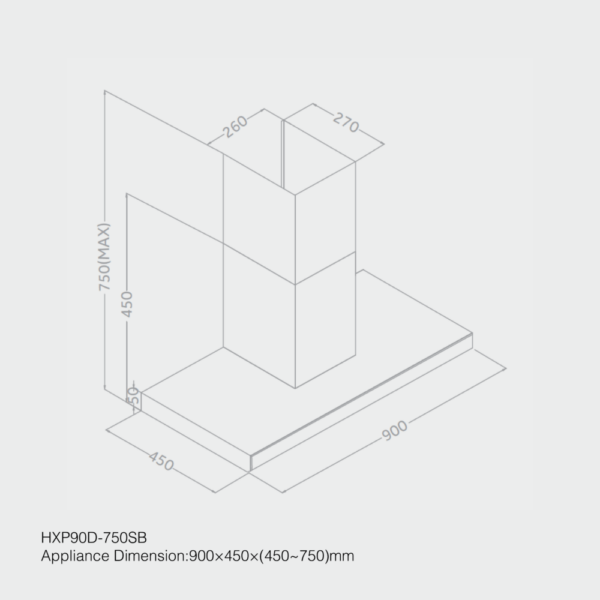 Haier 90cm Built-in Kitchen Hood - Image 2