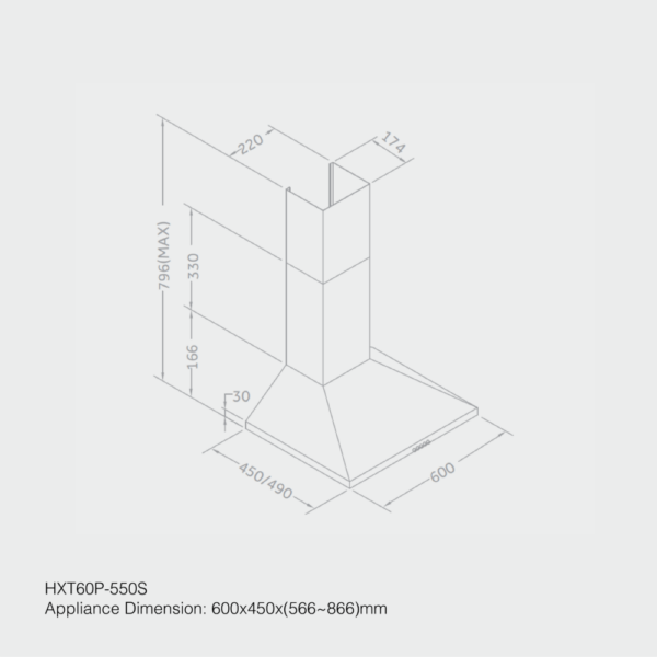 Haier Kitchen Chimney Hood - Image 2