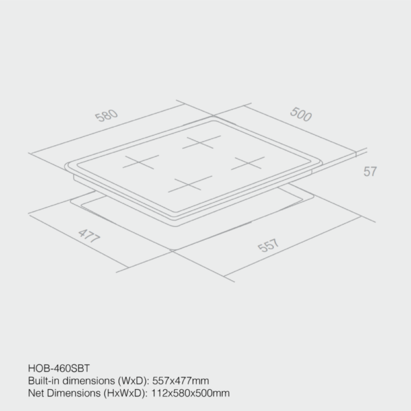 Haier 4 Burners 60cm Built-in Cooker Hob - Image 2