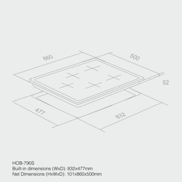 Haier 90cm Built-in Cooker Hob - Image 2