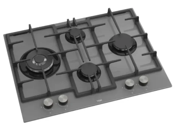 Von 4 Gas Hob - 65cm, Glass