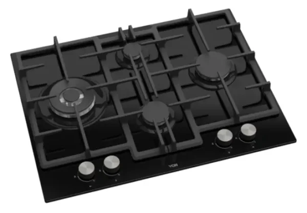 Von 4 Gas Hob 65cm - Glass