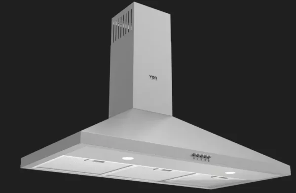Von Built-in Chimney Hood, 90cm - Stainless Steel