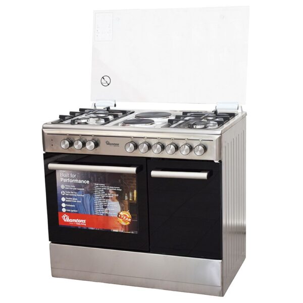 4GAS + 2 ELECTRIC 90X60 INOX COOKER - Image 2