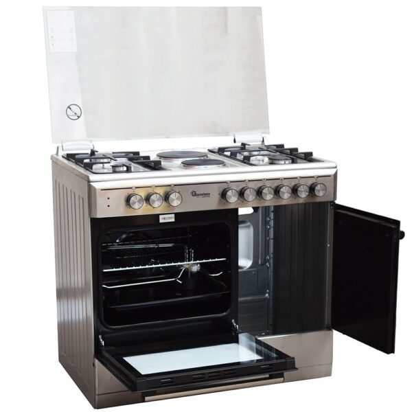 4GAS + 2 ELECTRIC 90X60 INOX COOKER - Image 3