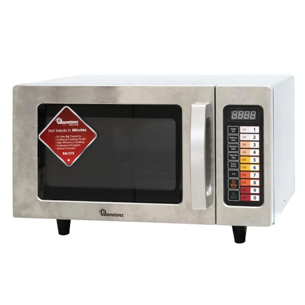 25 LITRES COMMERCIAL MICROWAVE SILVER - Image 2