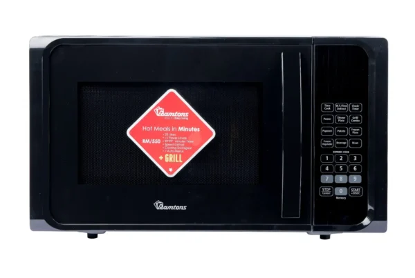 23 LITRES MICROWAVE+GRILL BLACK